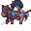 animation of an archer character